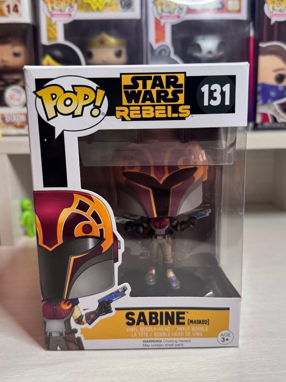 Funko POP! Star Wars Rebels 131 Sabine Masked NO STICKER - Good - w/ protector